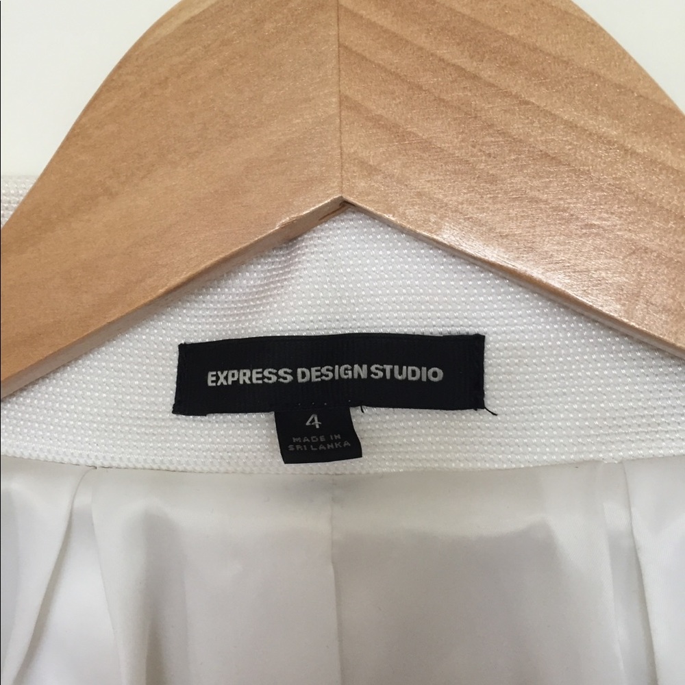 EXPRESS studio white jacket - Picture 3 of 4